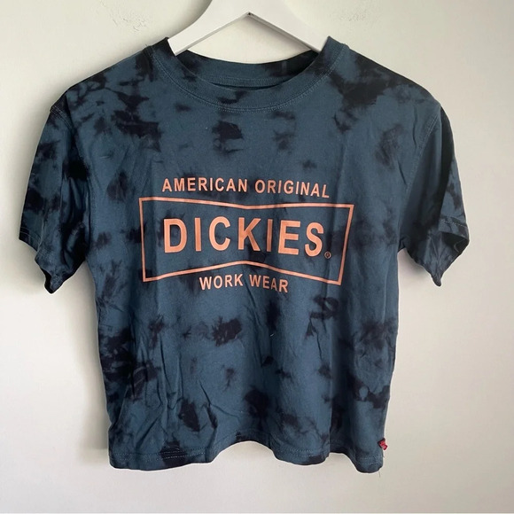Dickies tie dye short sleeve cropped t-shirt size XS - Picture 1 of 4